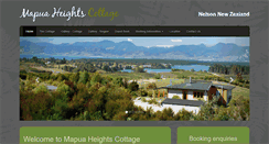 Desktop Screenshot of mapuaheightscottage.co.nz